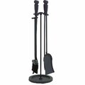 Dagan Fireplace Tool Set, Black - 5 Piece 5818